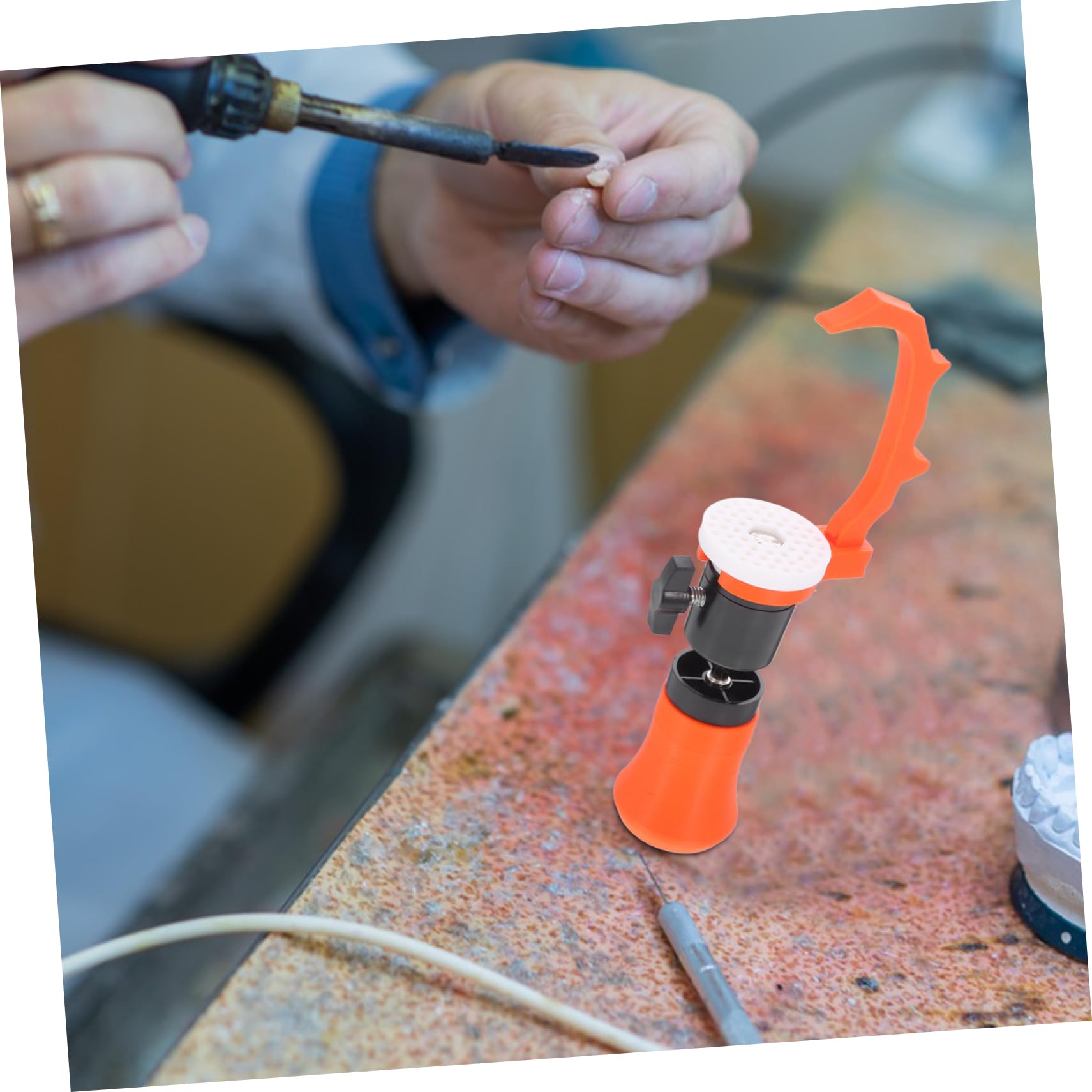 Artibetter 5 Stück -figurenmodell Malständer Modell-lackierständer Pinselständer Rotierende Bürstenhalter Drehstifthalter Rotierender Stifthalter Rotierende Anzeigeständer Plastik