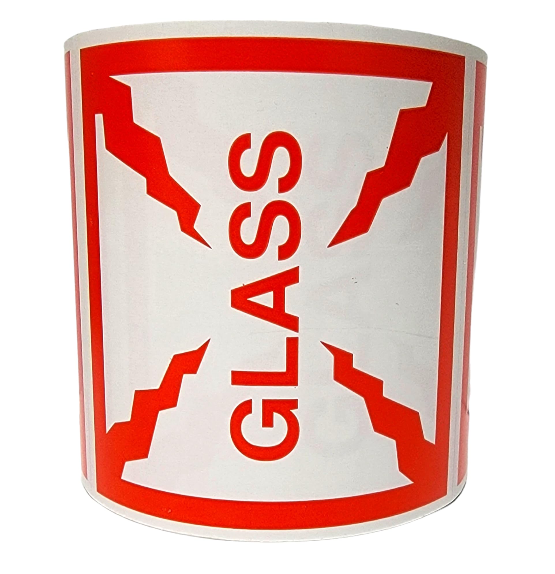 LabelsandMore (4 x 4 inch, 500 Labels) Glass Stickers Package Handling Shipping Self-Adhesive Labels