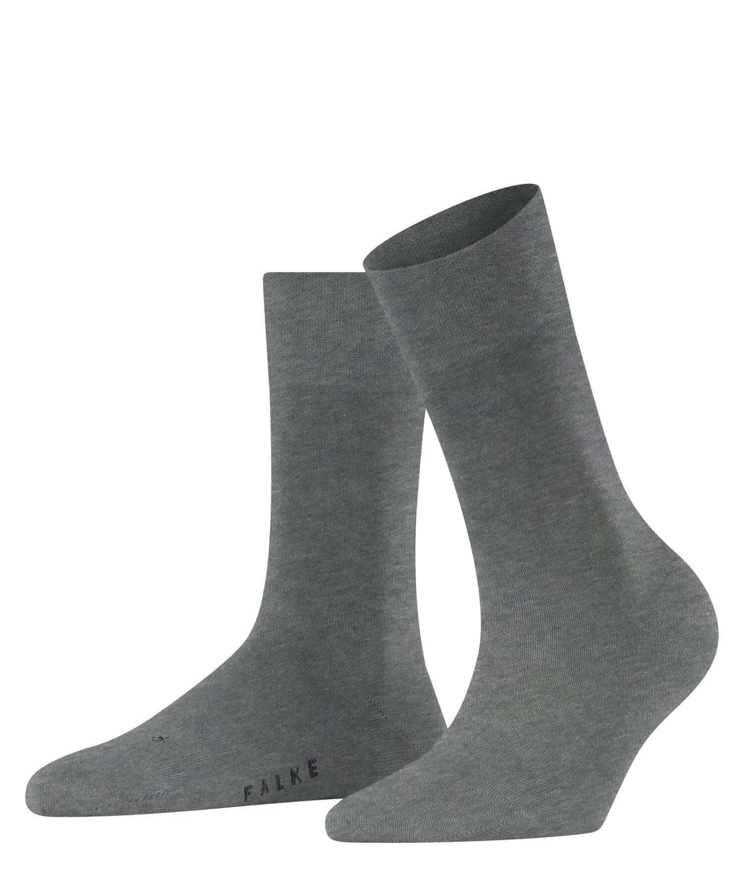 FALKE Women's Sensitive New York W So Lyocell With Soft Tops 1 Pair Socks, Grey Light Melange 3390, 5.5-8