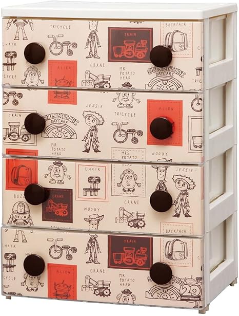 Amazon Co Jp アイリスオーヤマ チェスト キッズ トイストーリー 4段 幅55ｘ奥行43ｘ高さ81cm Chg T554 ホーム キッチン