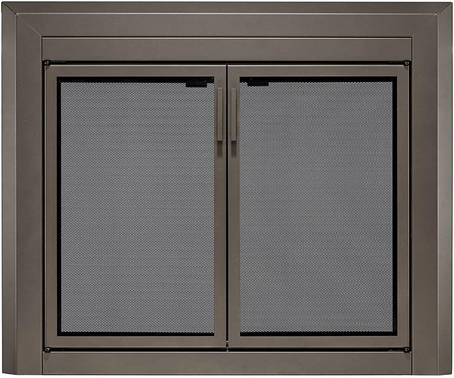 UniFlame Logan Fireplace Doors with Smoke
