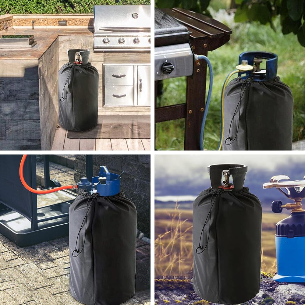 Housse De Protection pour Bouteille De Gaz 31x59cm avec Cordons, 1 Pièce
