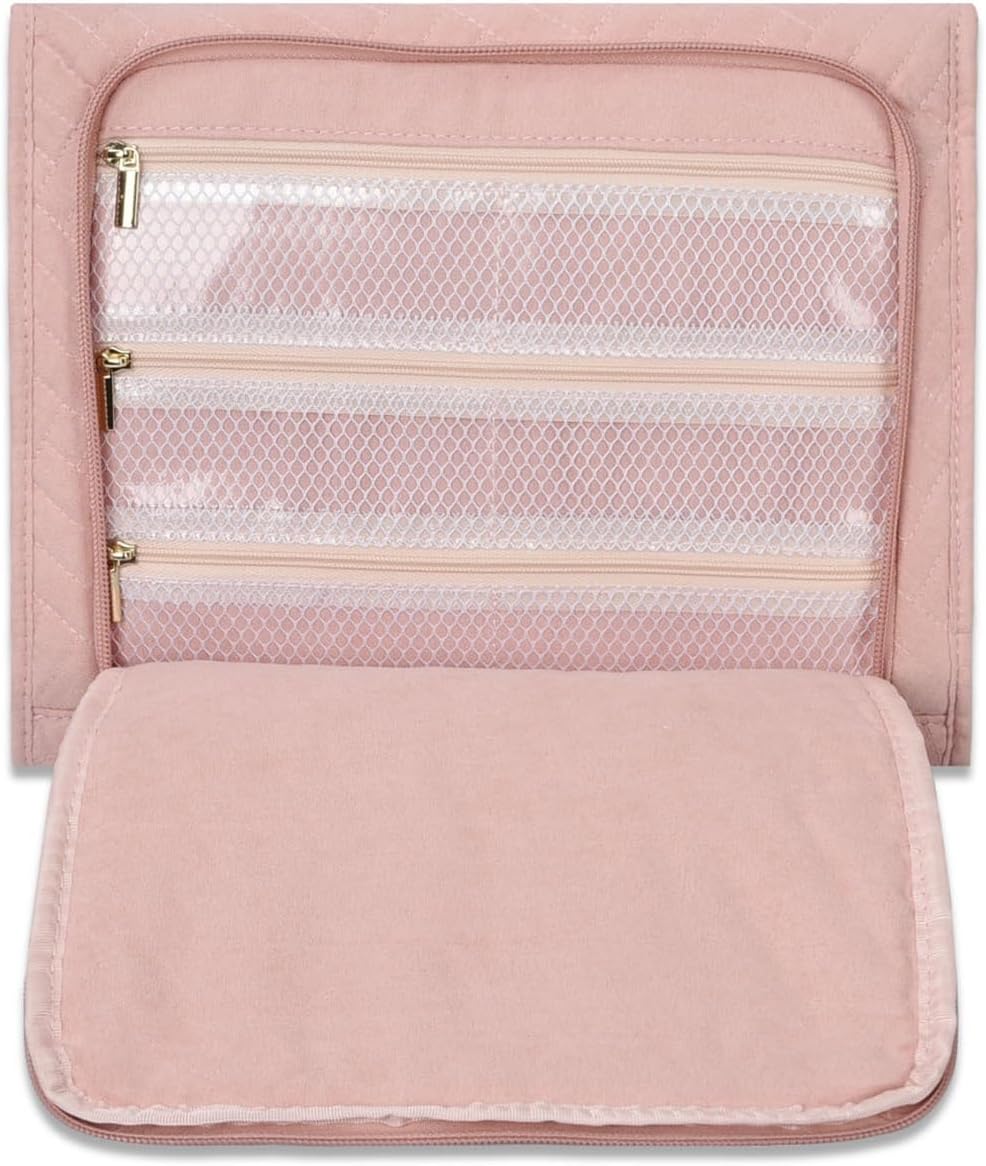 Jewelry Storage Roll Organizer Roll Jewellery Case Storage Pouch Organiser for Travel