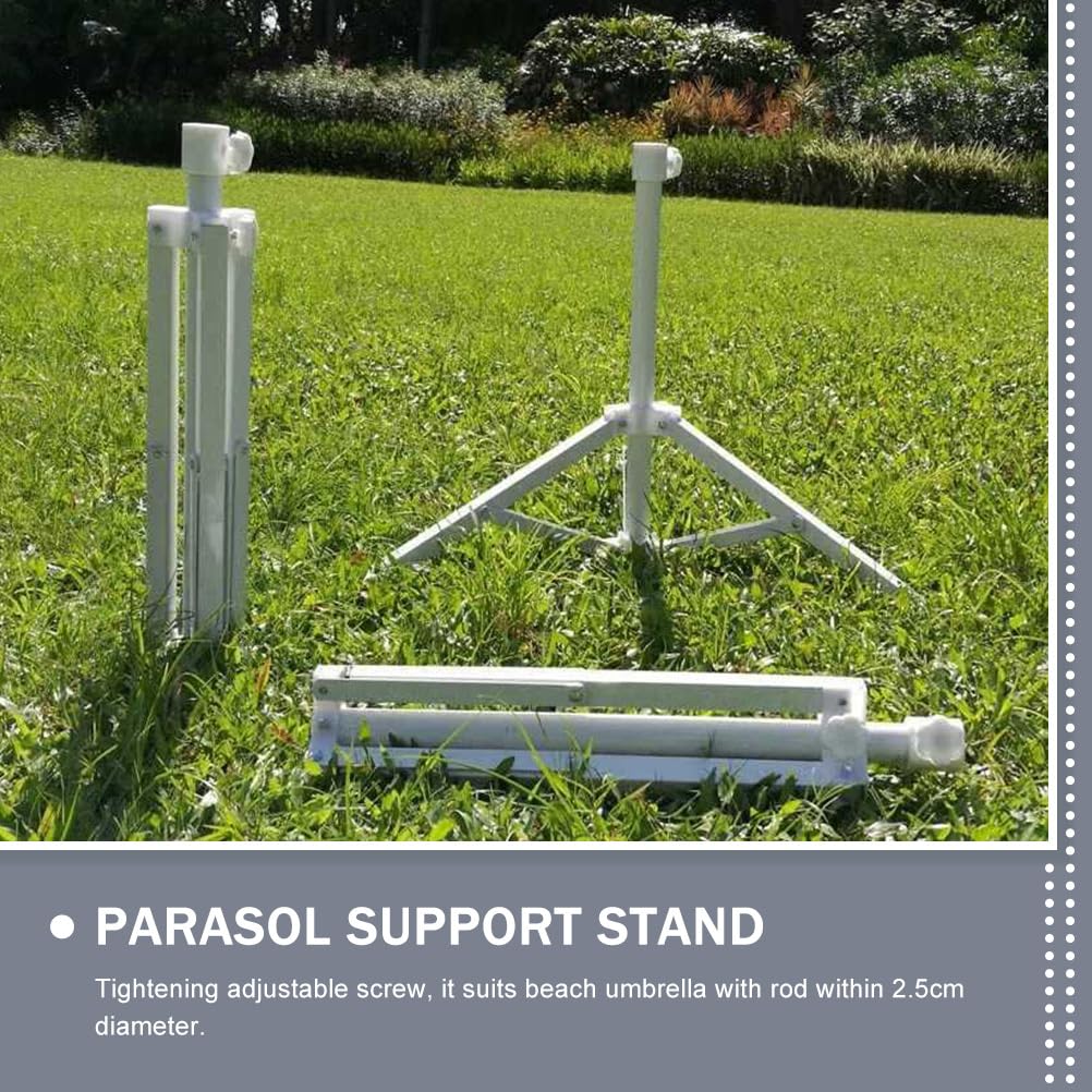 Base per ombrellone pieghevole da esterno, design in ferro bianco per spiaggia, patio e attività ricreative sportive, supporto per Sune Protect