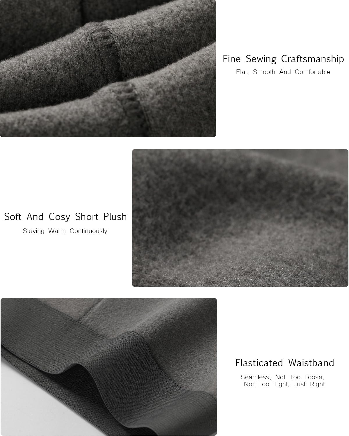 Calzoncillos Hombre Boxer Térmica Hombre Invierno Ropa Interior térmica con Forro Boxers Capa Base Bóxers para Hombre Suaves y Transpirables Boxer Hombre Pack