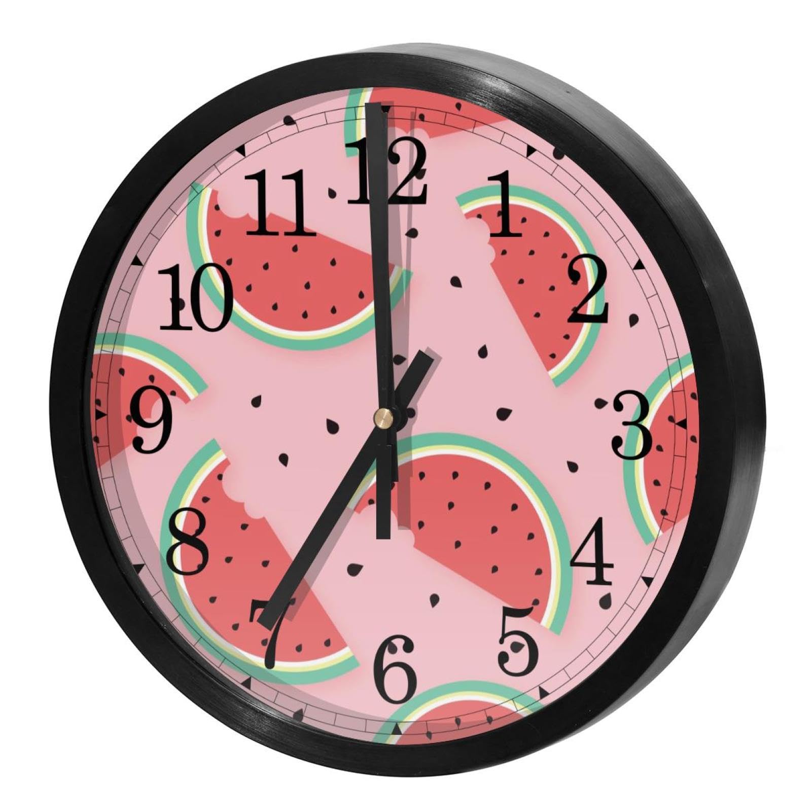 Horloge murale silencieuse quartz pour chambre et bureau sans bruit agaçant