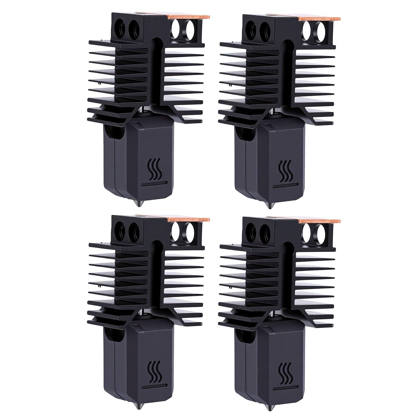 Garosa Hochfließendes Hotend-Kit mit Düse aus Gehärtetem Stahl für Snapmaker U1 3D-Drucker, 0,4 Mm, 4-teilig, Effiziente Extrusion