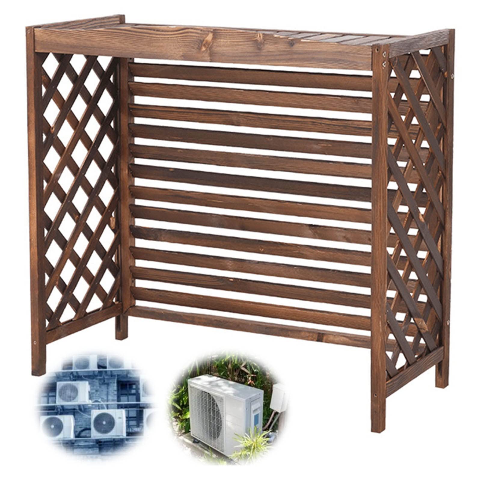 Support de fleurs de protection climatiseur pour balcon