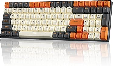 RK100 Wireless Mechanical Keyboard RGB Backlit Bluetooth5.1/2.4G/Wired 96% Full Size 100-Key Hot Swappable Gaming Keyboard Blue Switch Carbon