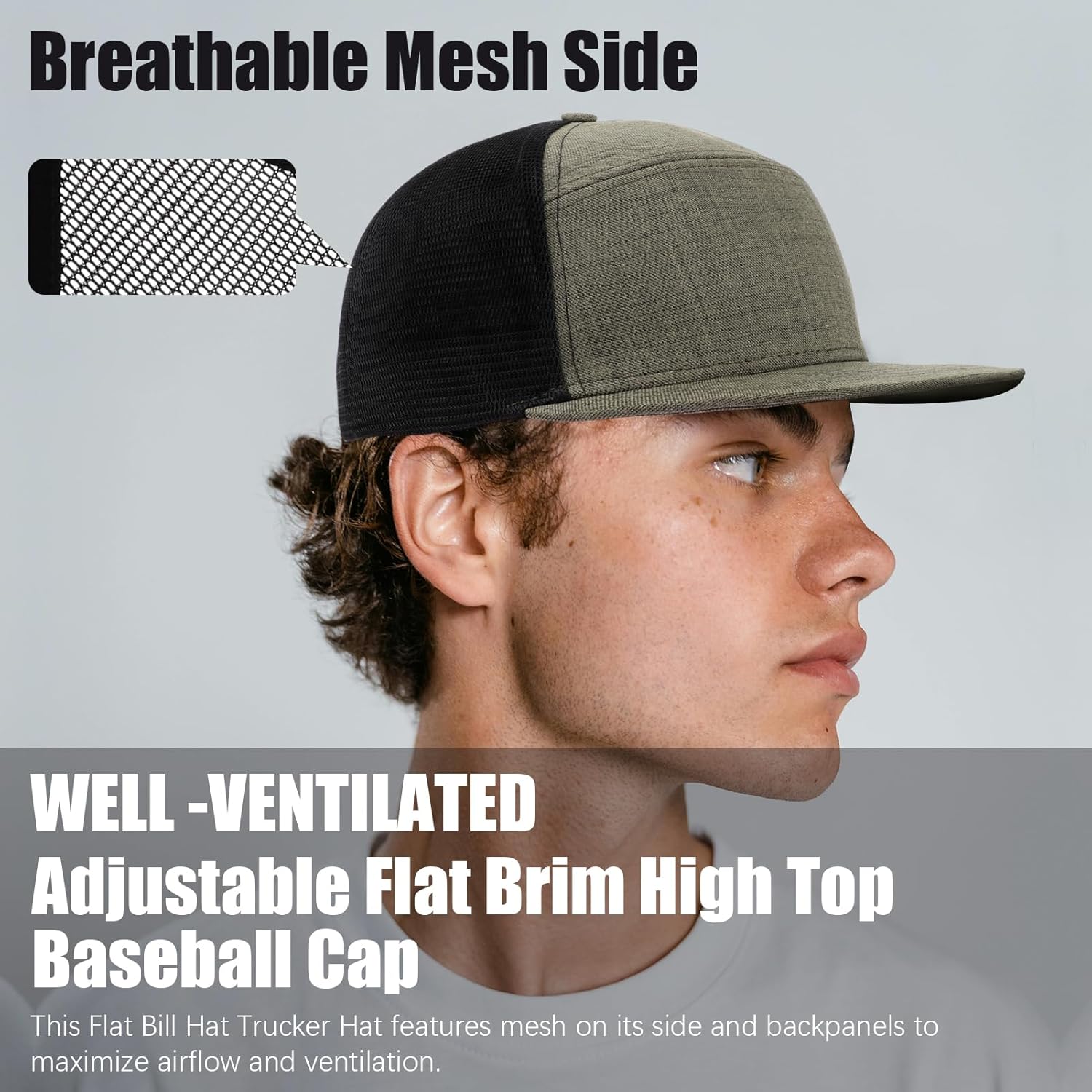 Men Flat Brim Baseball Cap Adjustable Performance Ethiopia Ubuy