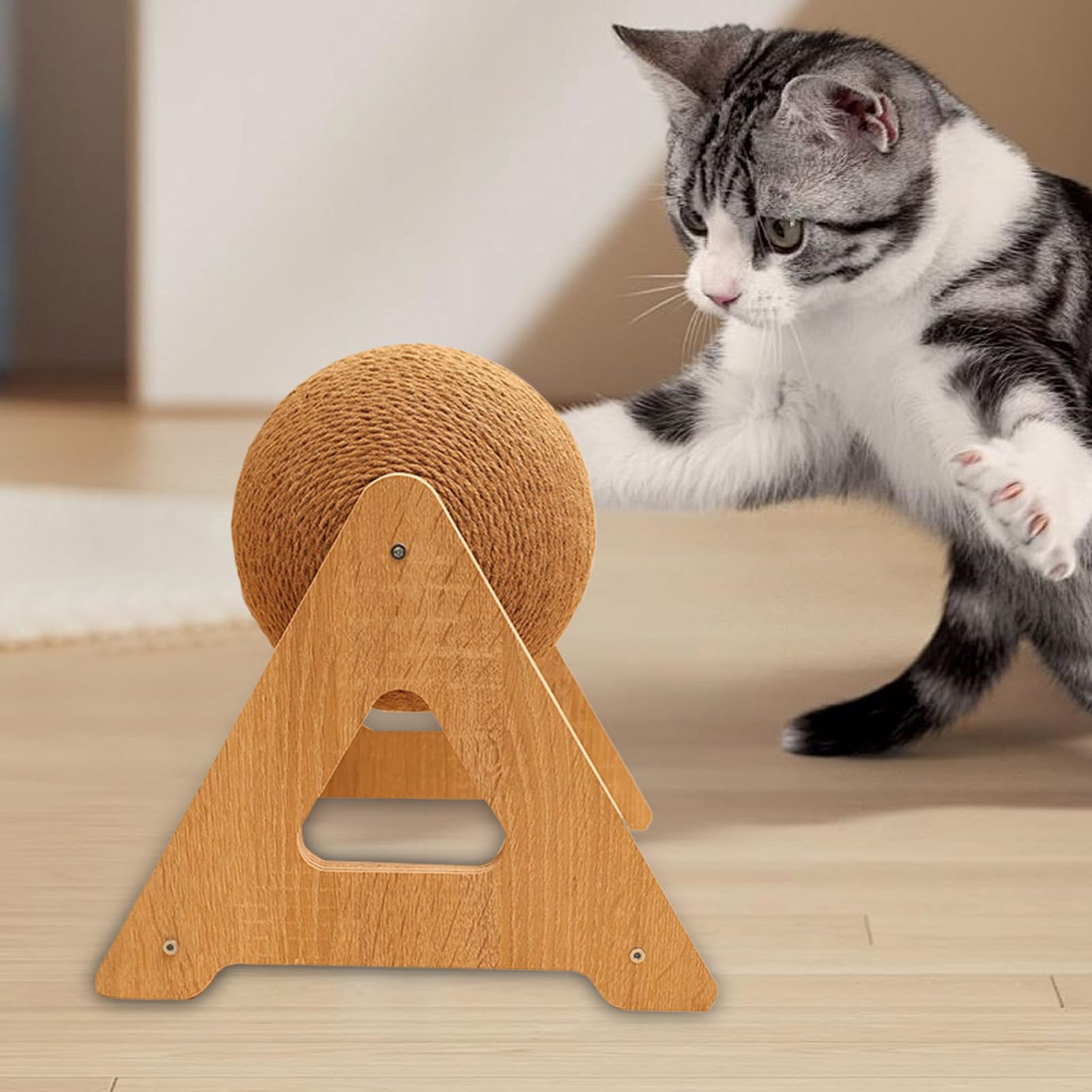 Bola Rascador para Gatos,Esfera para Afilar Uñas | Rascador Resistente para Gatos Conejos Chinchillas Pequeños Medianos Grandes