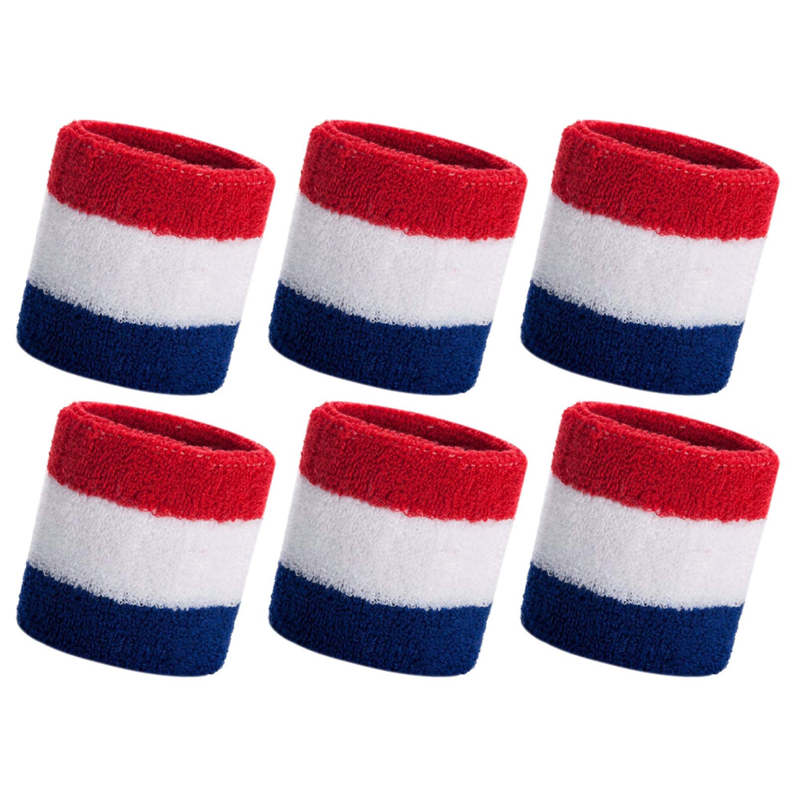 HANERDUN Sports Wristbands Sweat Wrist Sweatbands For Men And Women Terry Cloth Wrist bands Sweat For Gym Running Basketball Tennis Working Out โ image 1