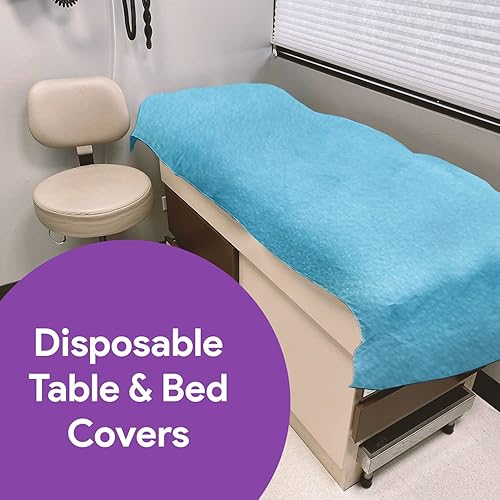 Miniatura 2 de Sábanas desechables para cortinas médicas, 40 x 90 pulgadas, absorbentes y a prueba de fugas, funda protectora para cama y estirador, uso como