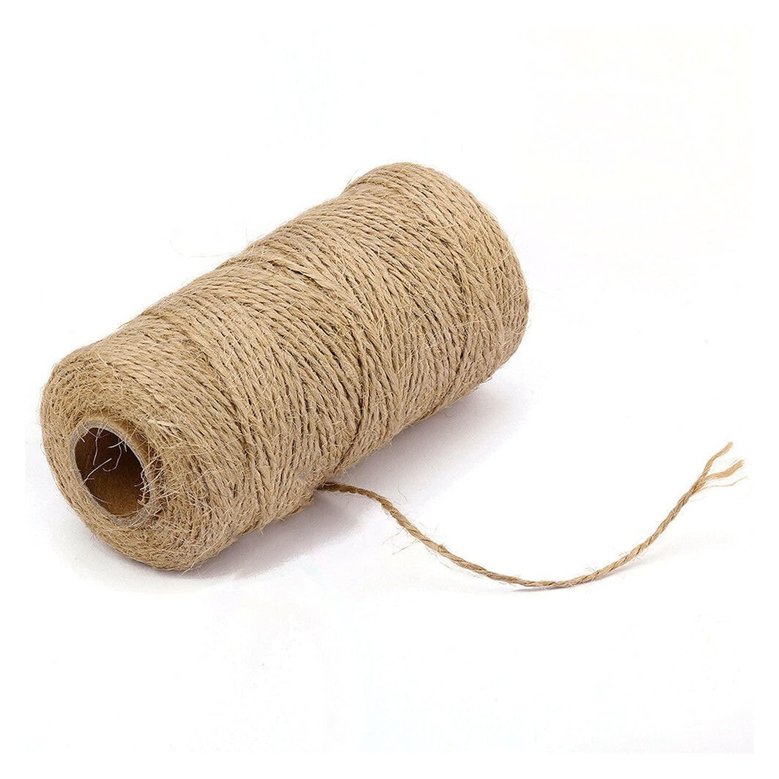 Naturalny sznurek jutowy, 2pcs 100mx1.5mm Natural Hemp RopeDIY Craft Decor