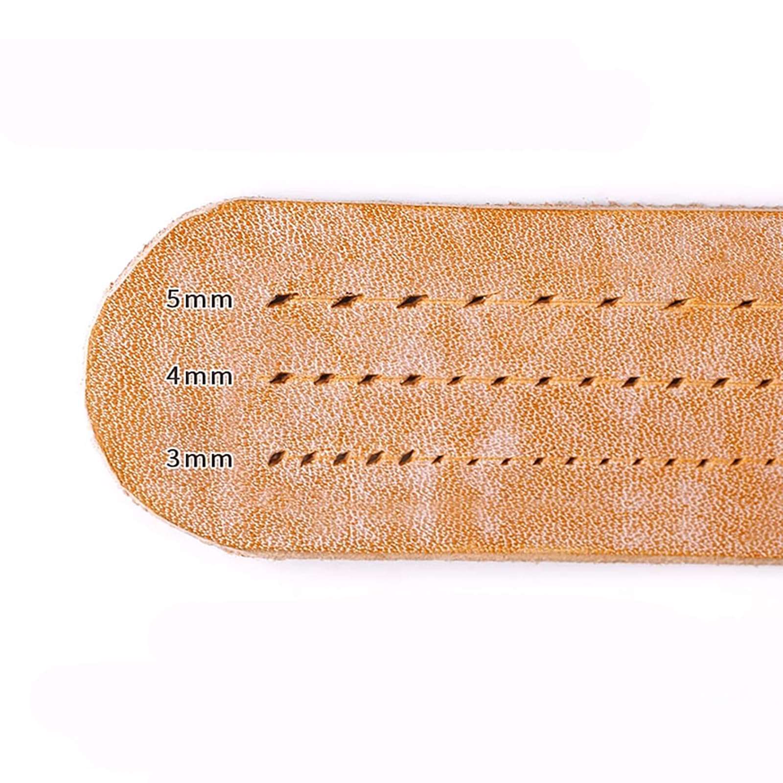 3 pezzi punteruolo da sarto in pelle, punteruolo in legno a forte penetrazione, punteruolo da cucito a forma di zucca, secchio con manico in legno per pelle 3 mm 4 mm 5 mm
