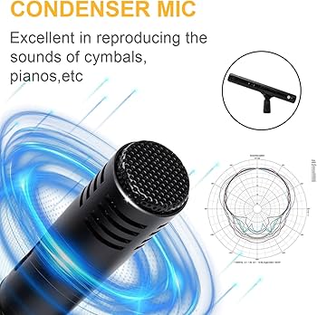 Amazon.co.jp: INMix G7 7ピース 有線ダイナミックドラムマイクキット