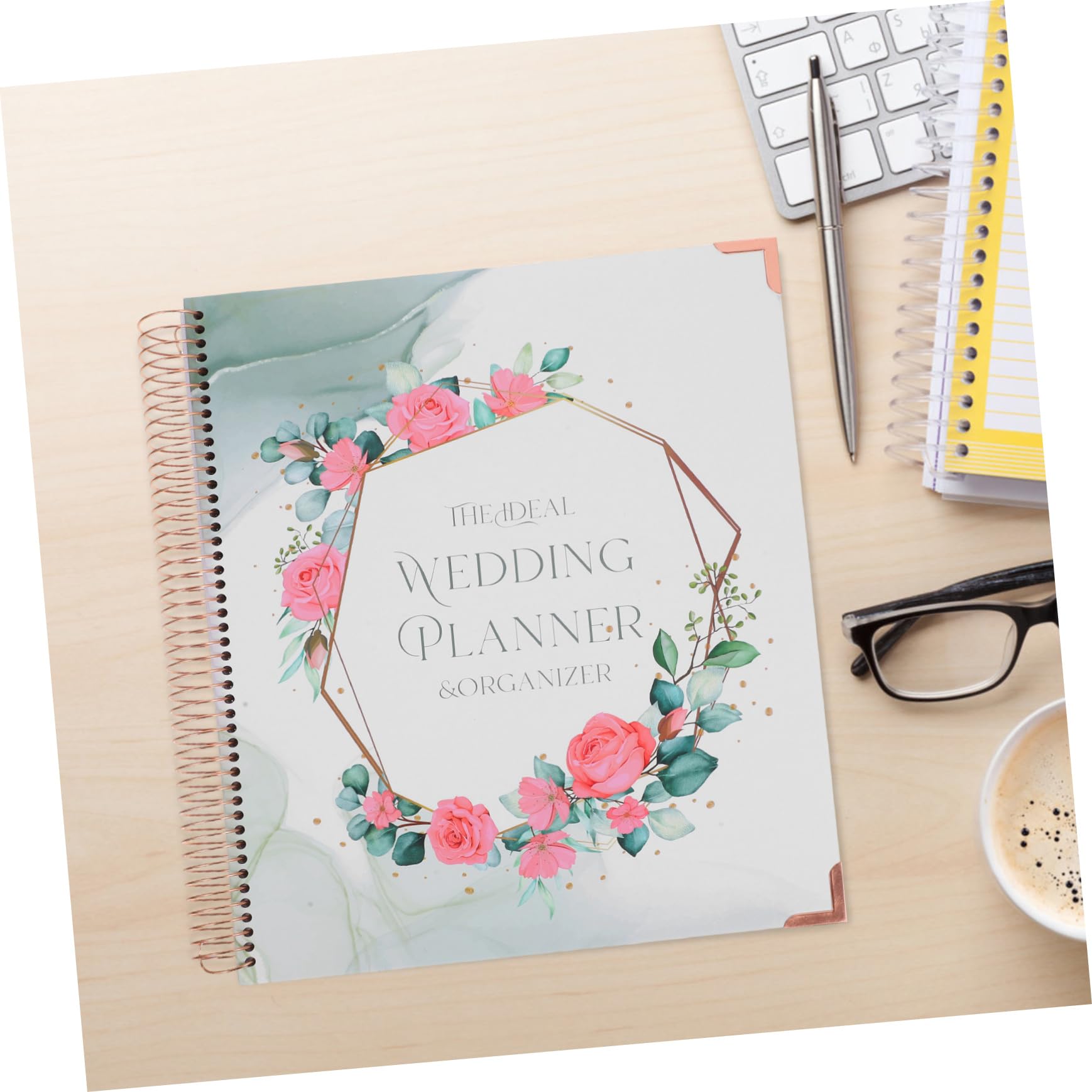 Operitacx Hochzeitsplaner Buch mit Detailliertem Zeitplan Papier Notizbuch für Verlobung und Hochzeitsplanung Übersichtlich und Praktisch
