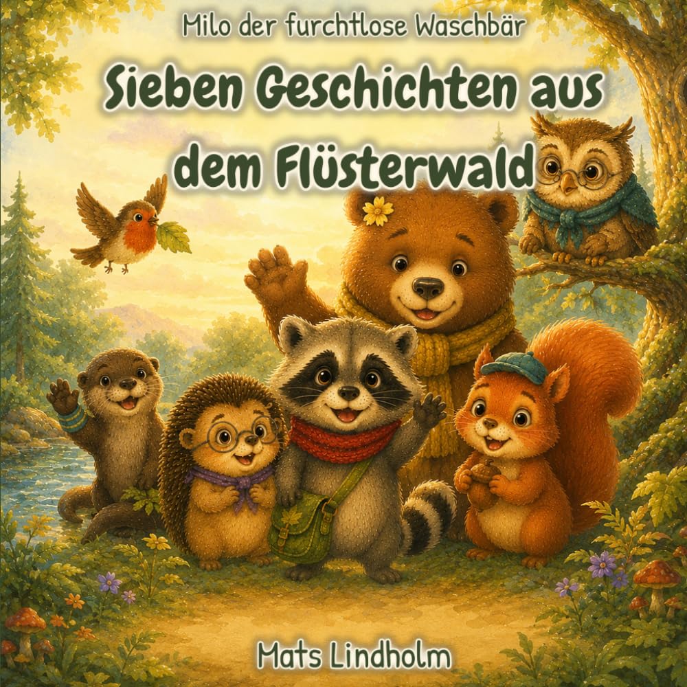 Milo der furchtlose Waschbär – Band 1: Sieben Geschichten aus dem Flüsterwald