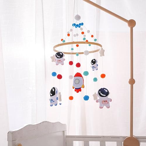 Miniatura 3 de Decoración de guardería móvil para cuna, móvil para cuna, campanilla de viento de astronauta móvil para cuna, móvil de bebé para cuna, colgante de