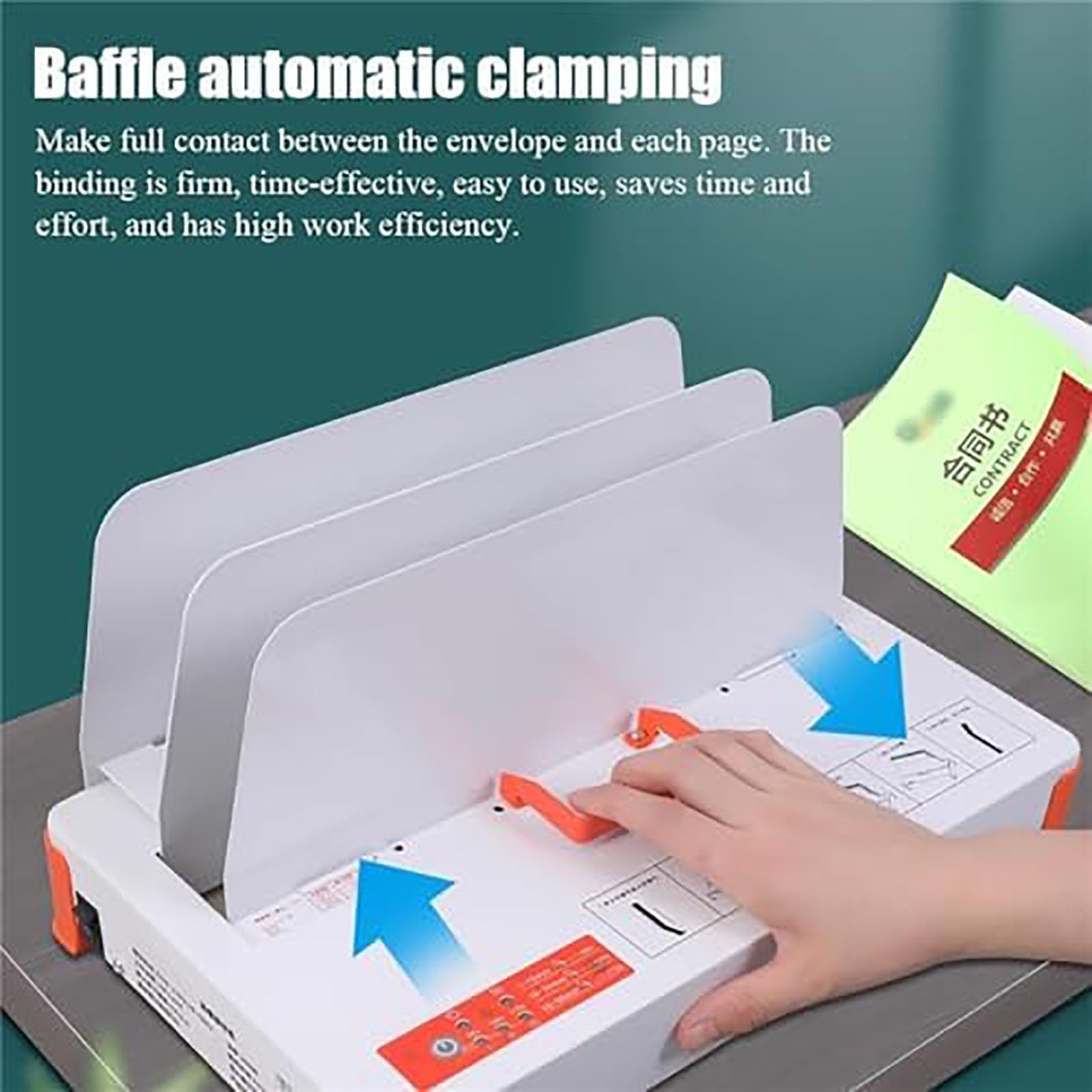Binding Machine Elettrico Colla Caldo per Libri e Documenti Calibrazione Intelligente per Rilegatura Efficiente fino a 500 Fogli
