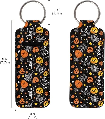 Miniatura 2 de Suobstales Chapstick - Llavero con clip en la manga de la bolsa para palillo labial, funda para bálsamo labial, protector de lápiz labial