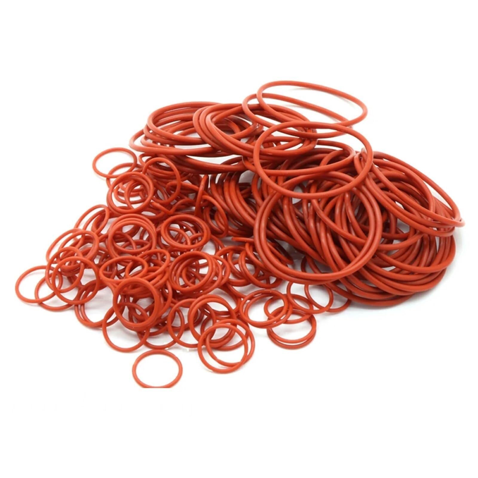 Matériel 10 pièces/lot joint d'anneau en silicone rouge CS 1mm OD 5mm-46mm joints toriques en silicone joints toriques en caoutchouc de qualité alimentaire joint torique VMQ rondelle d'emballage(OD 30