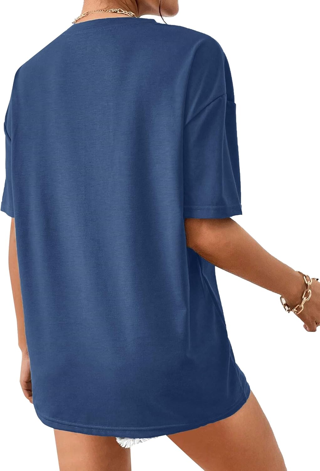 Remidoo Womens Oversized Graphic Tees Short Sleeve T Shirt Casual Vacation Top - Image 4