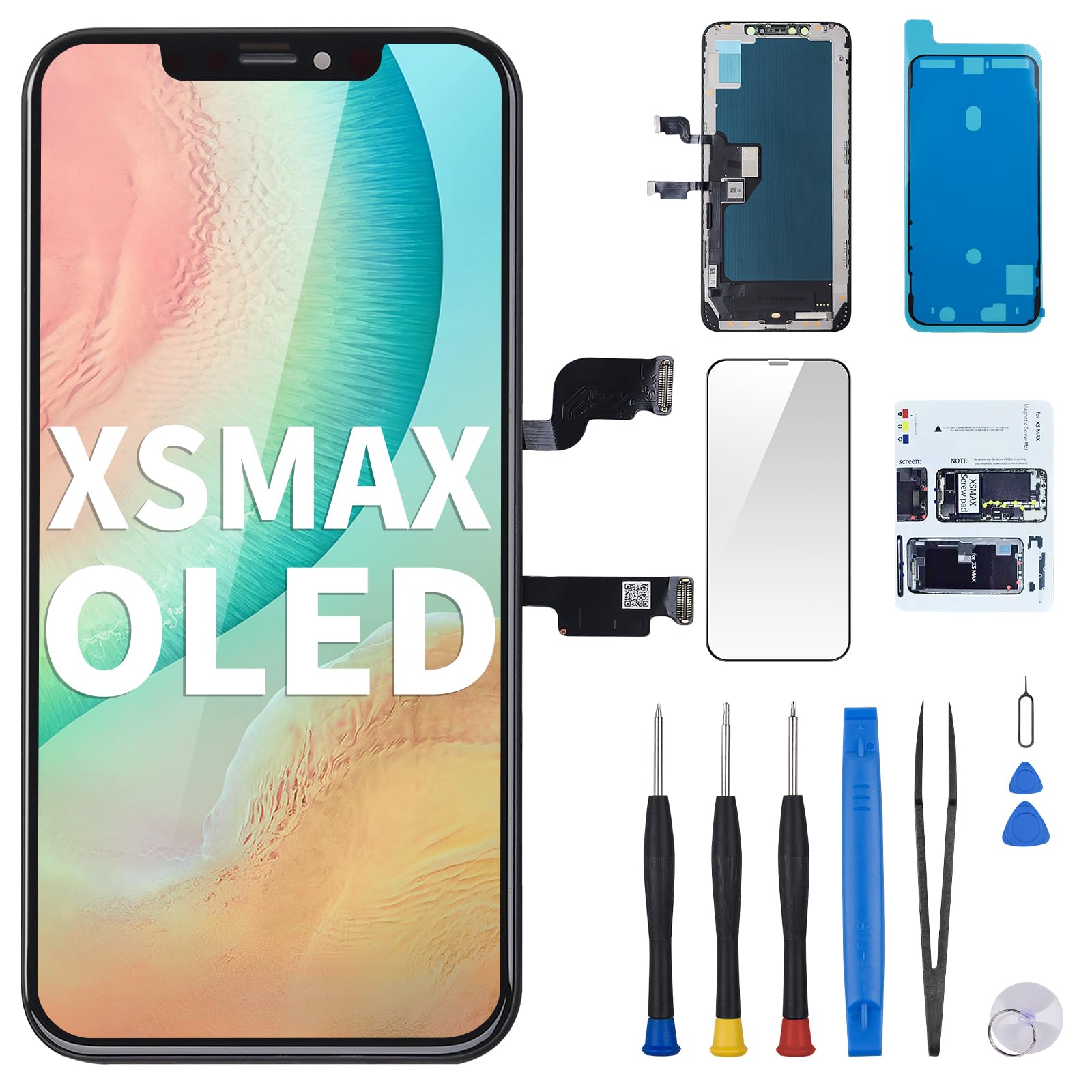 Amazon.com: Risidamoy [OLED] for iPhone Xs Max Screen Replacement