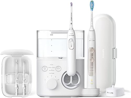 Philips Sonicare Sistema de hilo dental eléctrico y cepillo de dientes 7000, HX392140