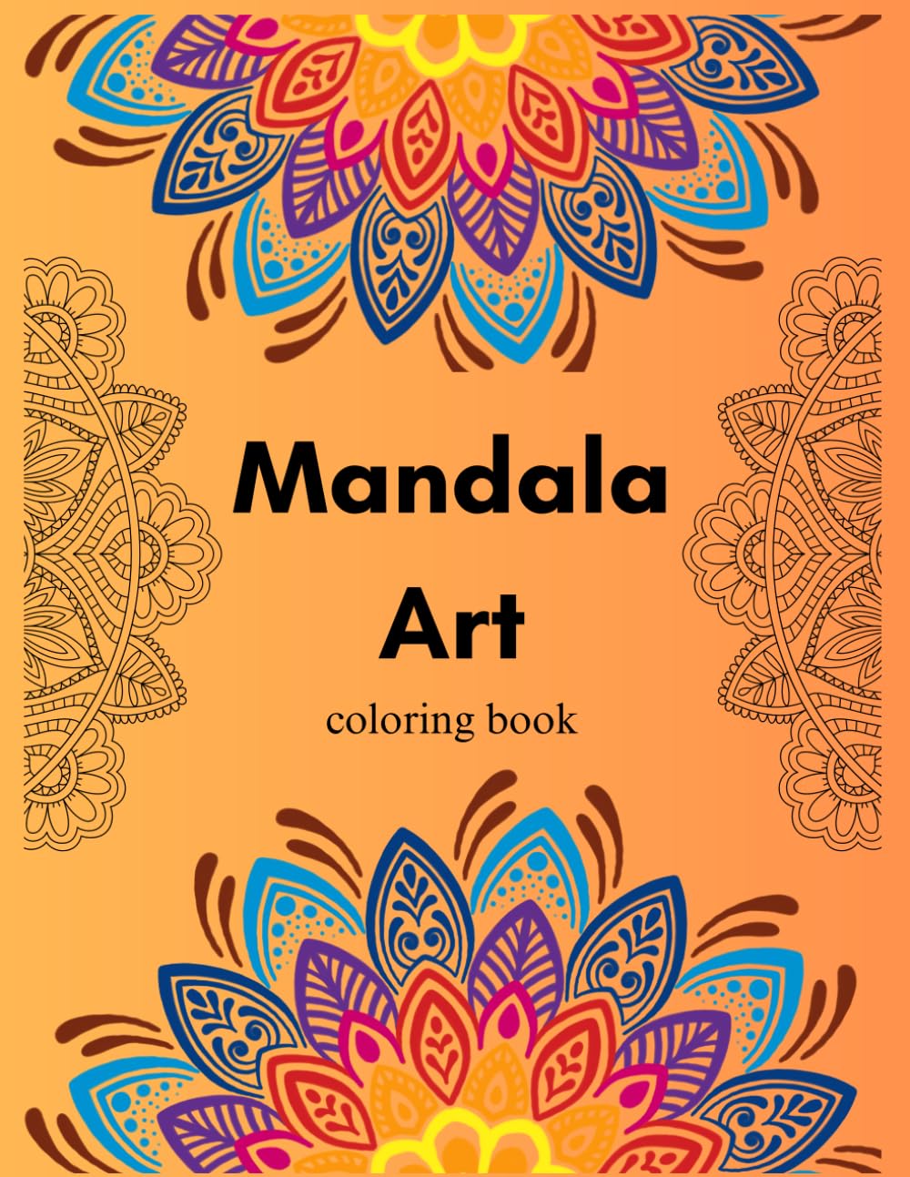 Mandala art coloring book