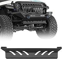 Hooke Road Steel Front Skid Plate for 2018-2026 Jeep Wrangler JL & Gladiator JT - Offroad Protection for Different Trail Bumper