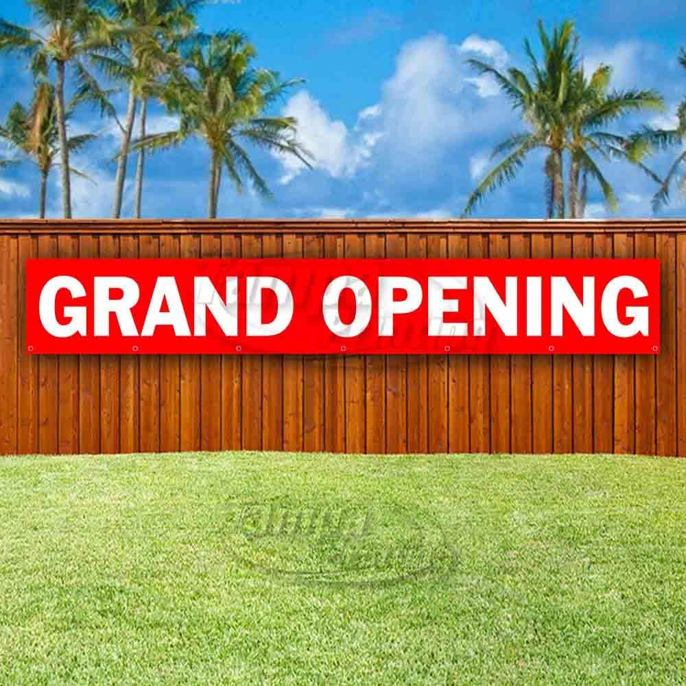 Grand Opening Extra Large 13 oz Banner Heavy-Duty Vinyl Single-Sided with Metal Grommets