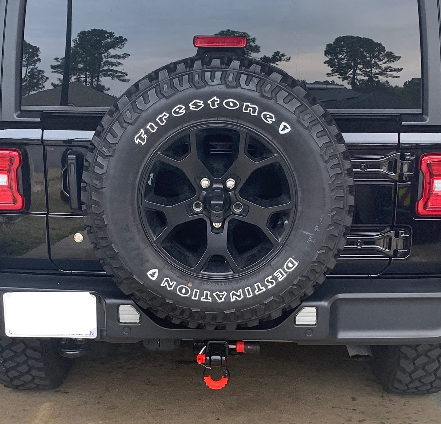 IJDMTOY Clear/White Rear Bumper Reflector Lenses With LED For 2018+ Jeep Wrangler JL (Sahara/Rubicon/MOAB)