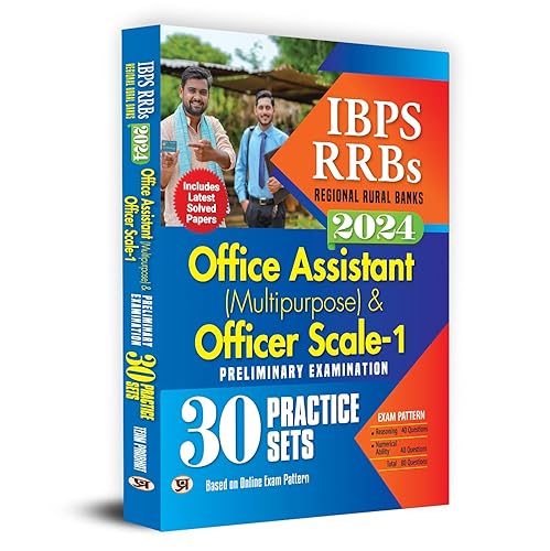 IBPS-RRBs Office Assistant (Multipurpose) &amp; Officer Scale-1 Preliminary Examination-2024 30 Practice Sets | Includes Latest Solved Papers (Regional Rural Bank) Based On Online Exam Pattern