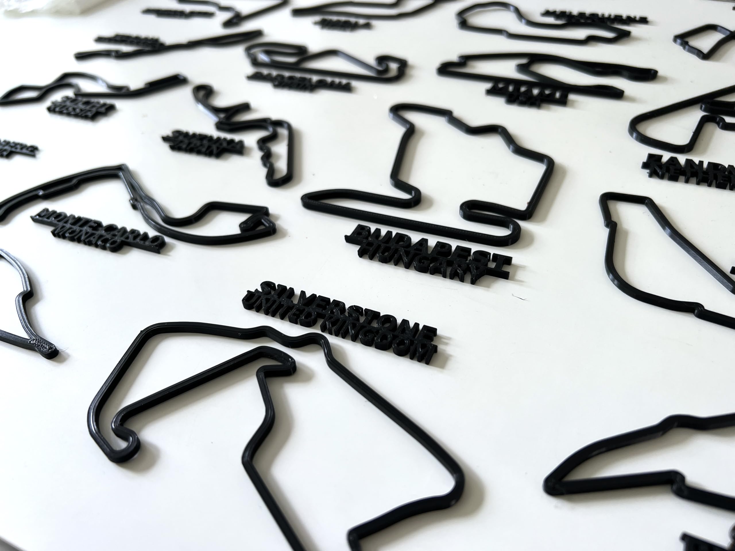 Formula 1 Circuit Wall Art - Grand Prix Race Track Sculpture - Motorsport Gift - Monaco - Spa - Monza - Any Track. (Germany - Nurburgring)