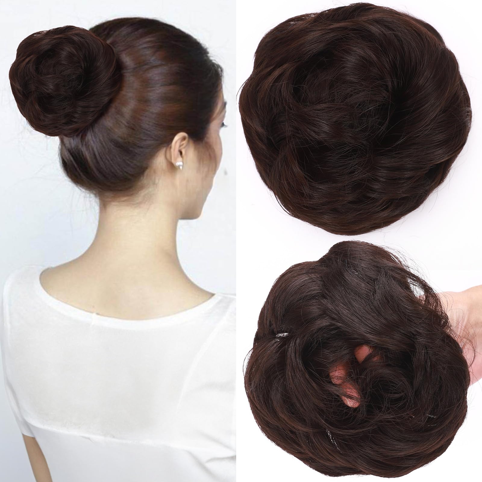 SEGOHAIR Messy Bun Hair Piece Fake Hair Bun Hair Scrunchies Bun