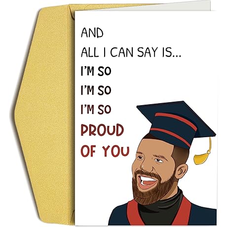 Drake Graduation Card: Hilarious Rap Theme Grad Card for Graduates