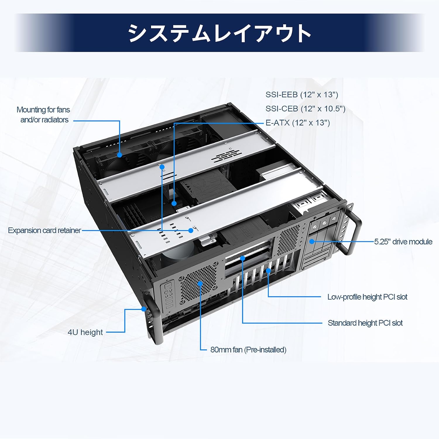 Ssi Rack Box SilverStone Rack Mount Case, SST-RM47-502I, SSI-EEB, India | Ubuy