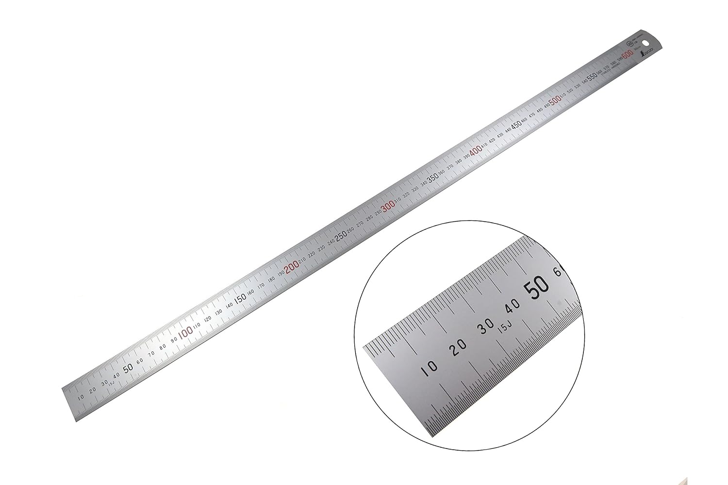 Shinwa Japanese Measuring Tools Shinwa 600 mm Rigid Zero Glare Metric Machinist Rule/Rule Scale