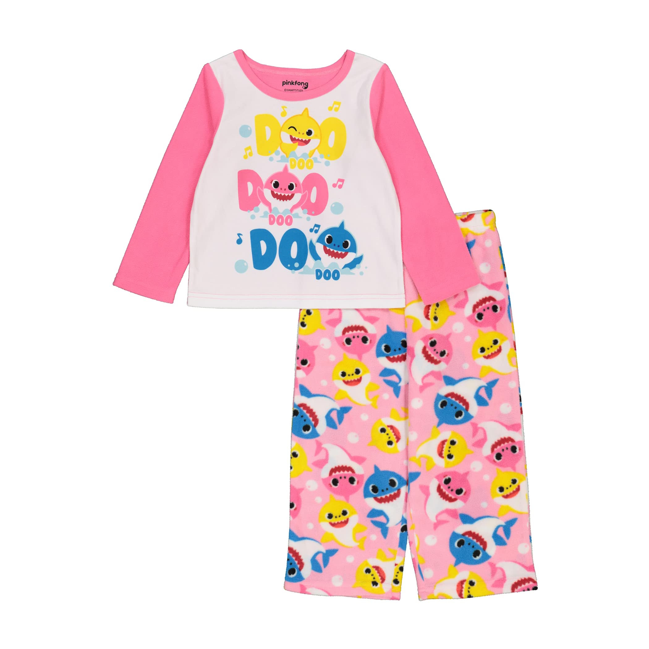 Nickelodeonbaby-girls Paw Patrol Baby Shark 2-piece Loose-fit Pajama Set,  Soft Cute for Kids