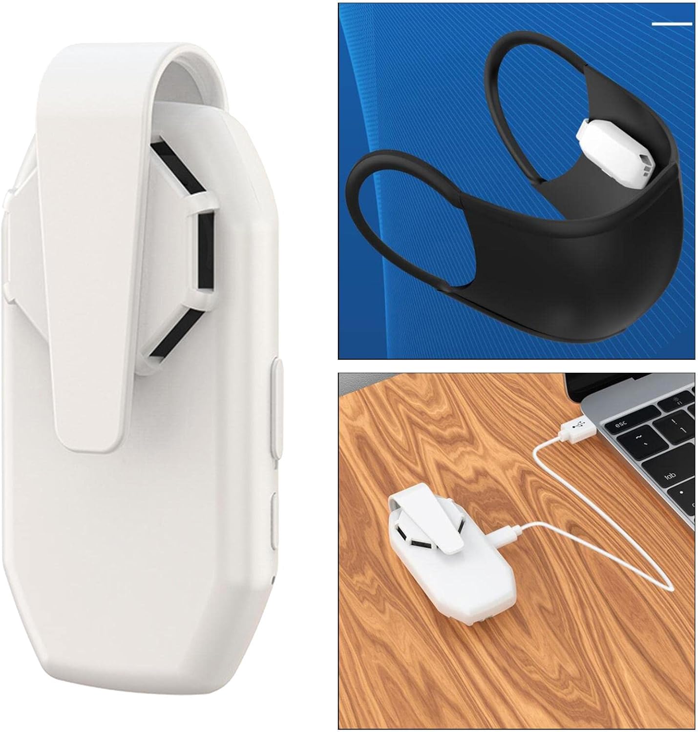 3xCooler Fan for Face Mask Accessories Facemask Fan Discharges Heat and Fog