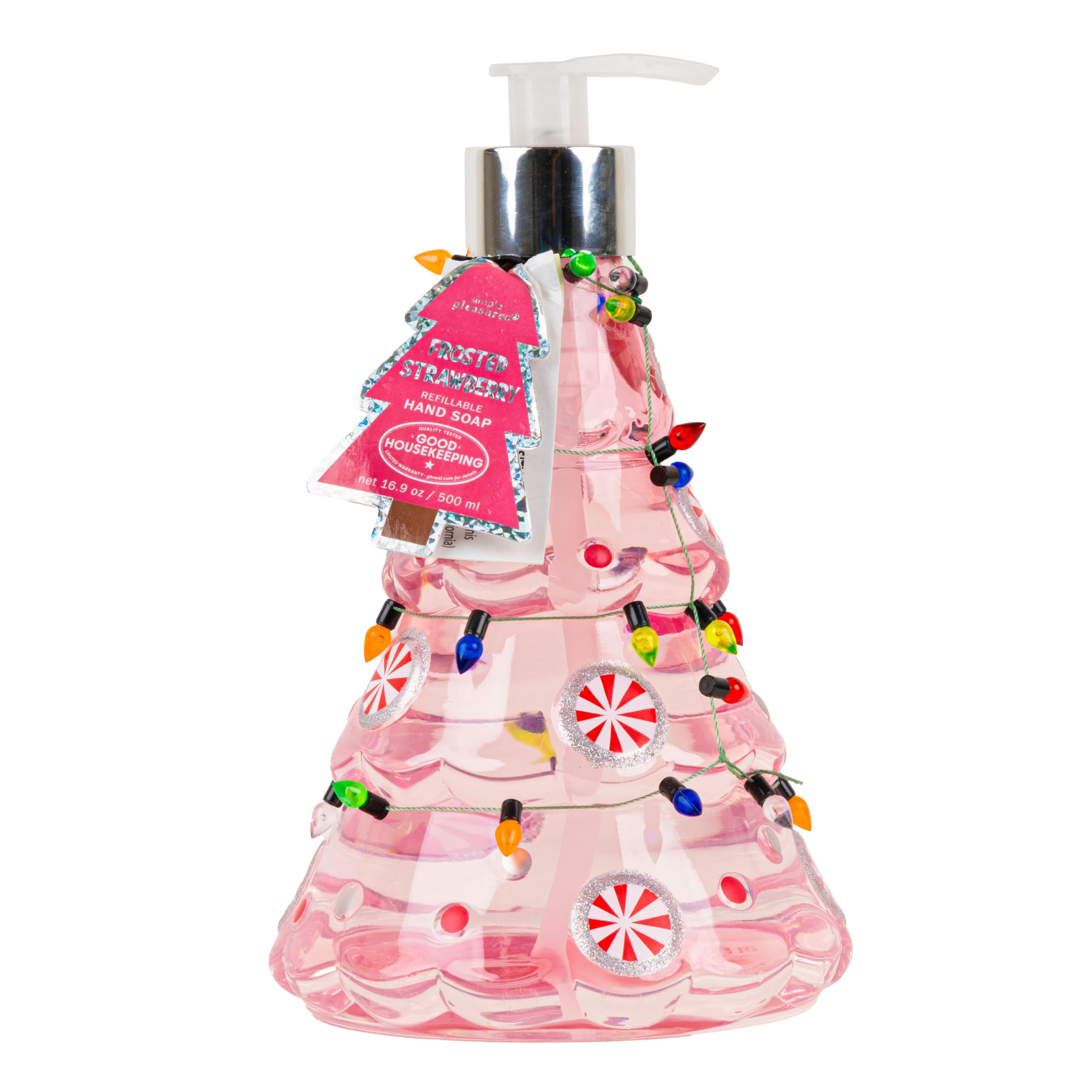 Amazon.com: Simple Pleasures Pink Christmas Tree Frosted