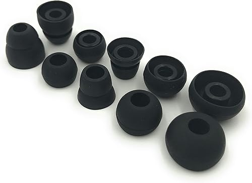 Miniatura 6 de Puntas de repuesto blancas para auriculares Beats Powerbeats3 inalámbricos intraurales - Pequeño, mediano, grande, doble brida y bi-tip (blanco)