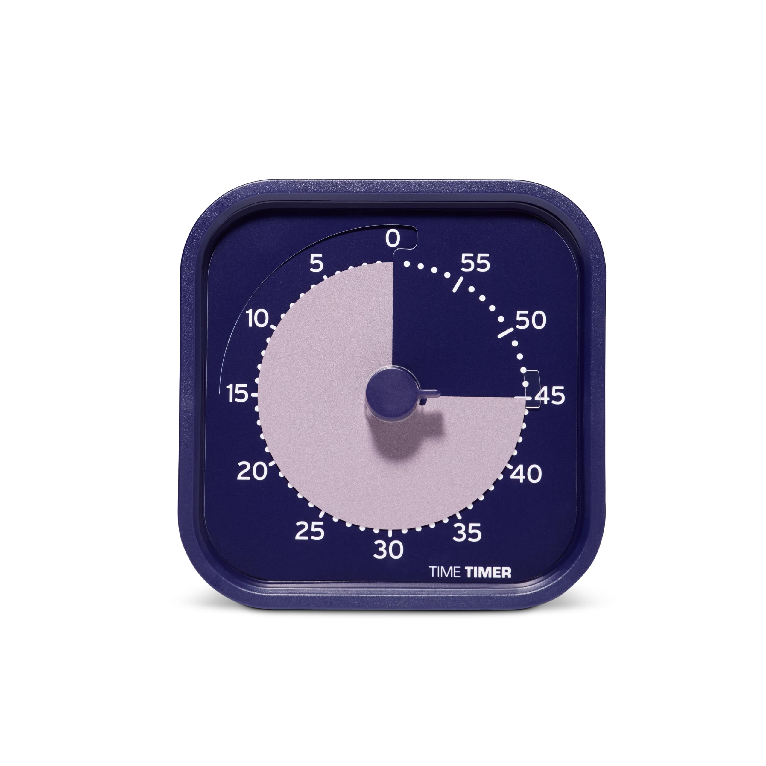 Time Timer MOD Home - Metallic Series - Individual Sized 60 Minute Visual Countdown Timer for ADHD, Adults, Students, and Pomodoro with Silent Operation (Metallic Indigo)
