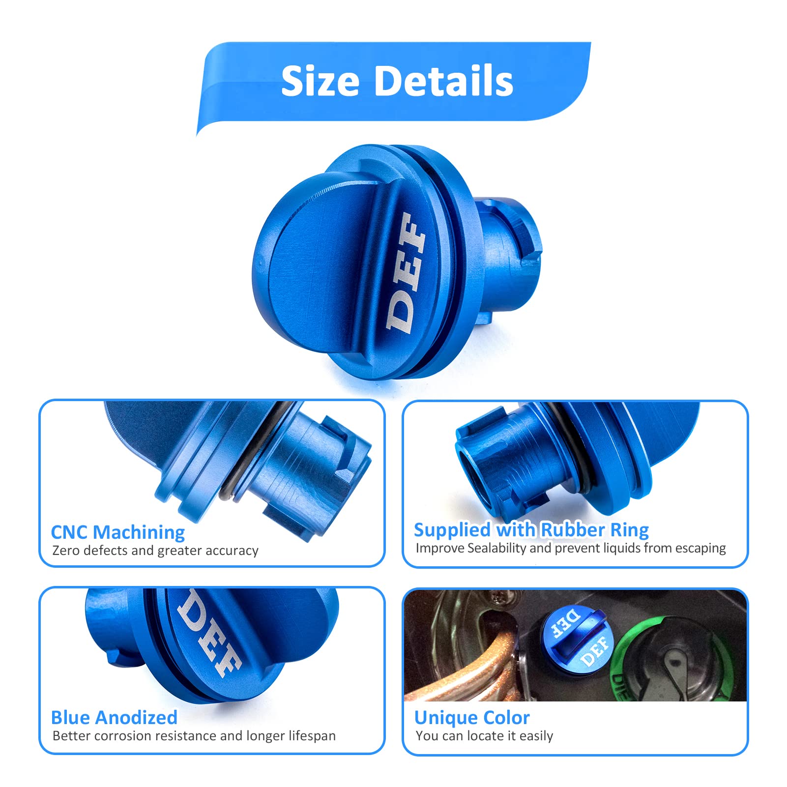 Ram Ecodiesel Exhaust Blue Aluminum Diesel Exhaust Fluid Cap ...