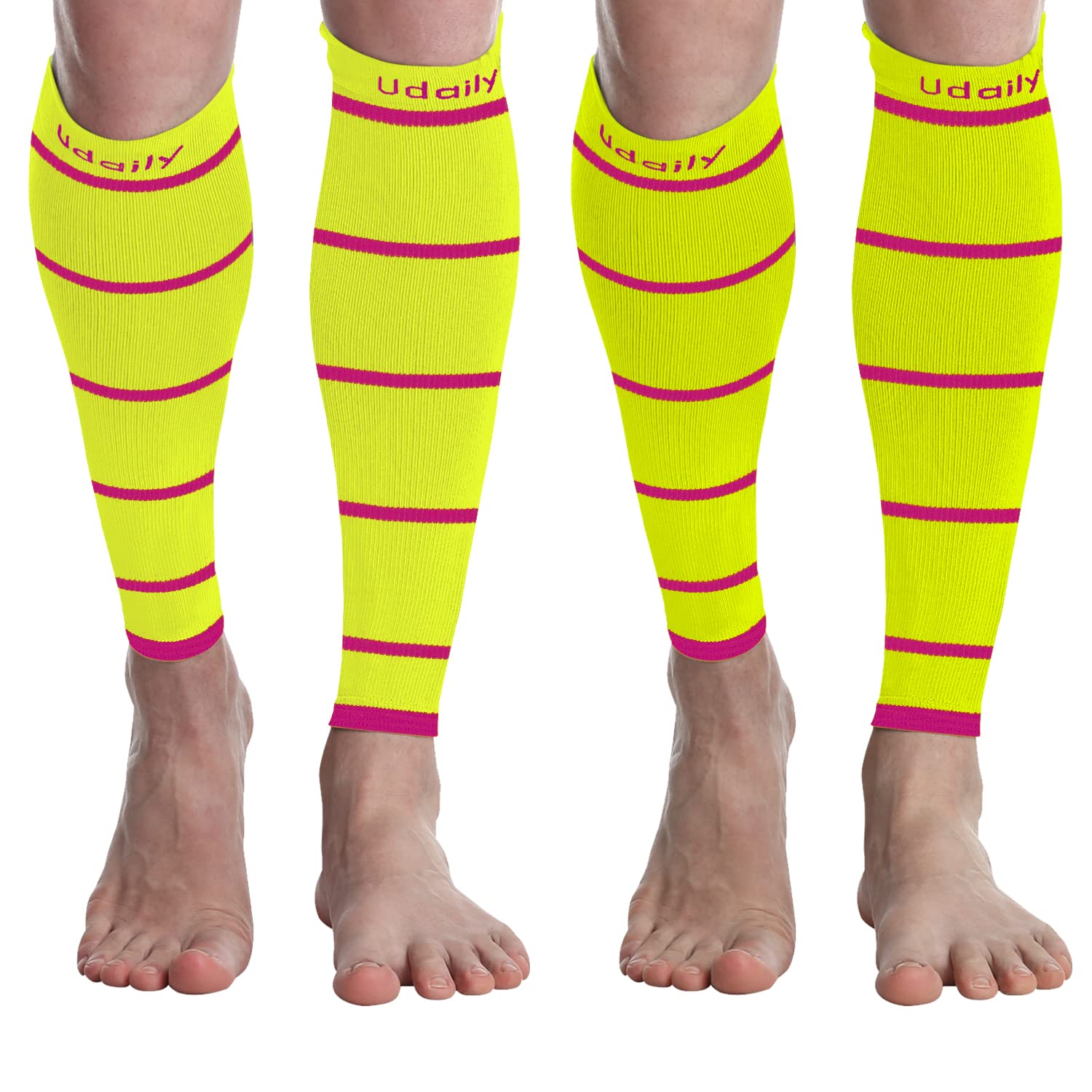 Calf Compression Sleeves for Men & Women (20-30mmhg) - Leg Support Compression Socks for Shin Splint & Calf Pain Relief
