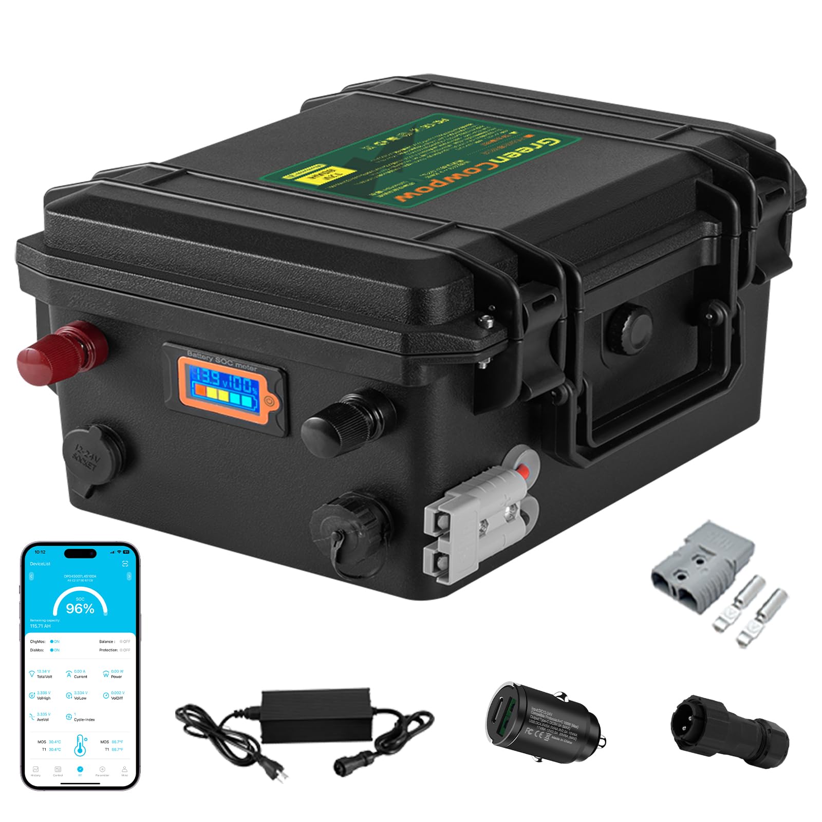Amazon.co.jp: GreenCowpow 12V 60Ah リン酸鉄リチウム Amazon.co.jp: GreenCowpow 12V 60Ah リン酸鉄リチウム