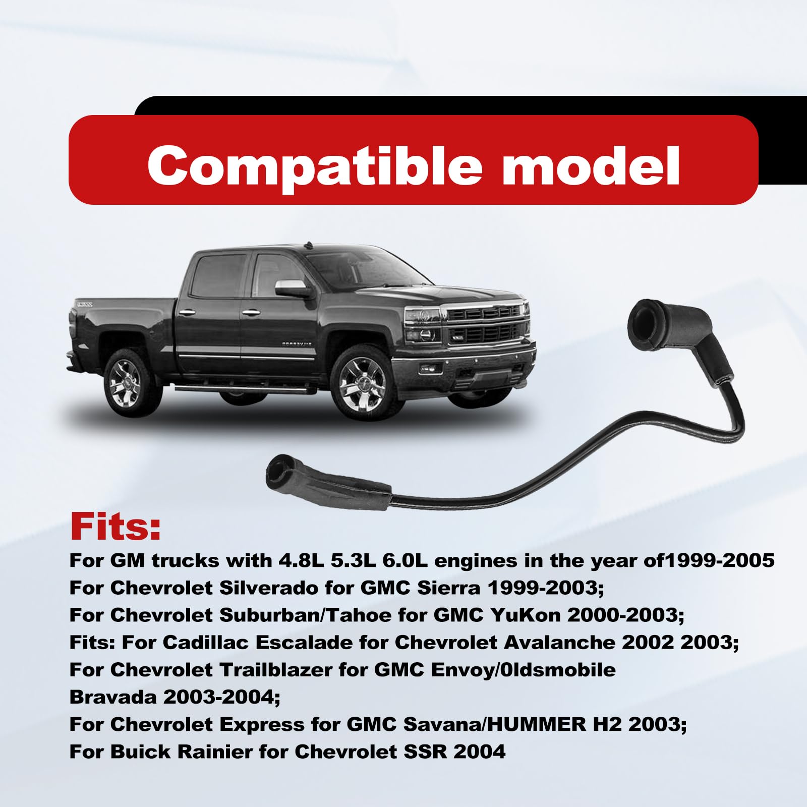Produktbild von TARAZON Drosselklappen-Spacer-Kit – Passend Für Chevy Silverado, Suburban 1500 & GMC Sierra 4,8L, 5,3L, 6,0L (1999–2007) – Mehr Leistung & Spritspar-Effekt