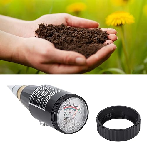 Miniatura 5 de 2 en 1 probador de suelo Cono humedad del suelo Medidor de pH Medidor de prueba de humedad Instrumento detector de pH para plantas al aire libre
