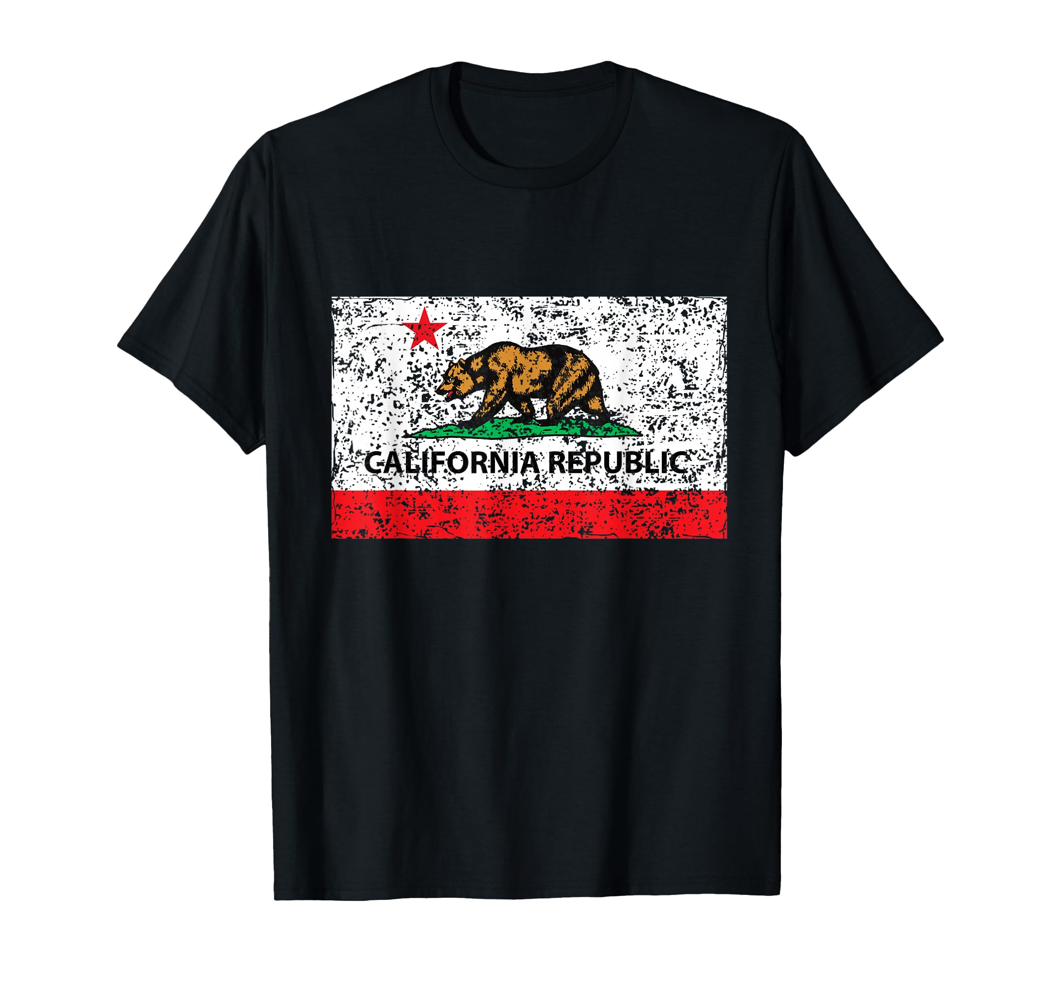 California Republic Cali Flag T-Shirt SoCal Norcal Cencal T